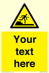 Custom warning Submerged step or steps